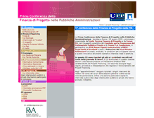 Tablet Screenshot of projectfinancing.forumpa.it